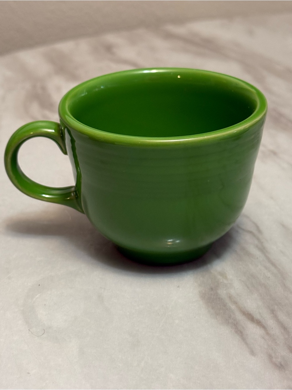 Fiesta Green Glossy Ceramic Round Mug Cup w/ Handle 4" Diameter 3"